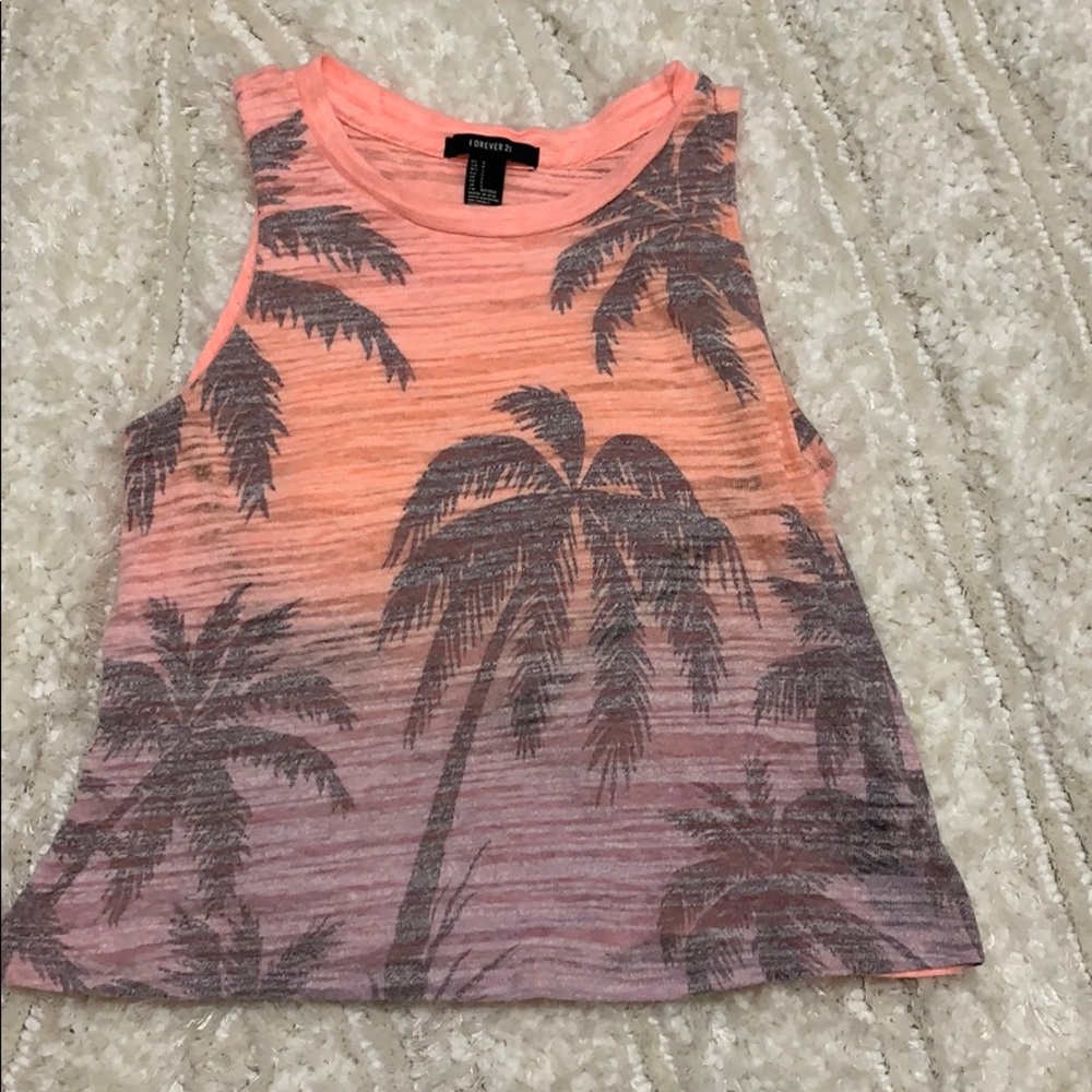 🌴 Palm tree multi colored tee 🌴
